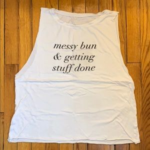 Emi Jay “messy bun & getting stuff done” Tank